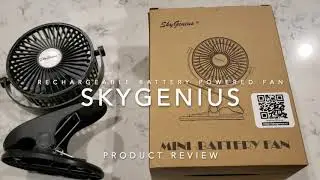 Baby Stroller Fan by SkyGenius with Rechargeable Battery & Clip - Product Review