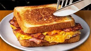 A New Way to Make Delicious Breakfast! Street food Sandwich in 5 minute!