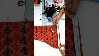 Elastic frill blouse sleeve design cutting and stitching #sleevesdesign #sleeves #shorts #viral