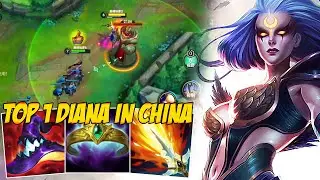 TOP 1 DIANA GAMEPLAY IN CHINA SERVER SEASON 11 - WILD RIFT