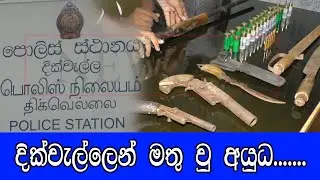 දික්වැල්ලෙන් ආයුධ මතුවු හැටි...