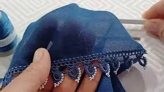 Kum Boncuklu Tığ Oya Modeli 62