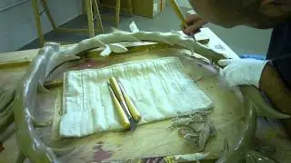 Burnishing Gesso With an Agate Stone