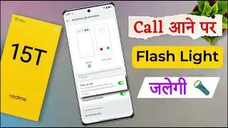 Realme 15T 5g Incoming Call Flash Light Settings | How to Enable Call Flashlight in realme 15t