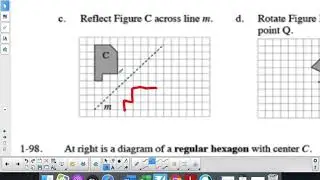 Reflecting across diagonal line m