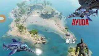 Domesticando inchiosaurus  en ark Mobile y mi primera vez en la isla herb&iacute;vora 