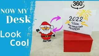 How to make a card and photo rotating display stand || 360&deg; Rotating