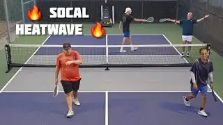Pickleball during Southern California Heatwave! Tournament practice - Gearbox GX2 - Paddle Crisis