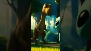 Watch this hilarious adventure where an alien and a dinosaur team up to explore the moon