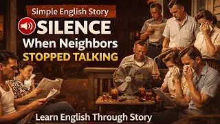 Simple English Story: When Neighbors Stopped Talking | Learn English Through Story (Easy Subtitles)