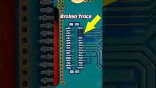 Broken Trace Repair #mobilerepair #technology