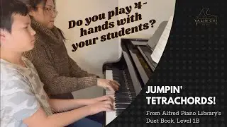 4-hand with Student Series - Jumpin' Tetrachords! from Alfred Duet Book Level 1B