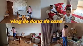 COMPRAMOS NOSSA MESA | Montei a árvore com os meninos...