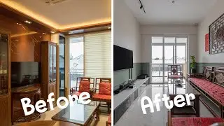 Before & After:  Indochine-inspired 3 Bedroom Resale Apartment by Noble Interior