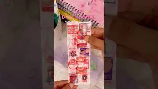 ✨DIY Bookmark Using Random Stickers✨ #asmr #diy #shortvideo #scrabooking #fyp #journal