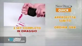 Nicer Dicer Quick &ndash; il tagliatutto pi&ugrave; compatto e pratico del mondo 2X1