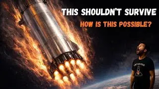 Как ракета Super Heavy выживает при гиперзвуковом входе в атмосферу без обшивки #spacexrocket #sp...