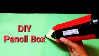 How to make pencil storage box with waste materials || Arts & Crafts with Sarang #pencilbox #diy