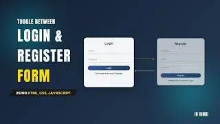 How To Make Login and Registration Form Using HTML, CSS, JavaScript | Website Login Page Design
