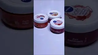 Nivea soft light moisturising cream Peppy pomegranate,Playful peach, Berry blossom #shorts #skincare