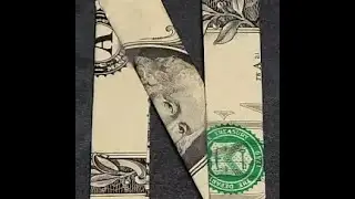 Fold Origami Dollar Bill Alphabet Letter N