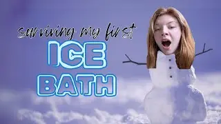 ginger girl tries cold plunge for the first time! (DIY ICE BATH)
