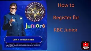How to register for Kbc junior # KBC registration # informative