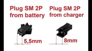 Plug SM 2P + charger SM 2P + battery Huina Toys