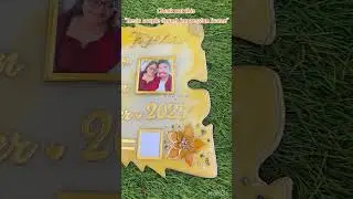 &ldquo;Unique Pelli Gift Idea 💍 | Resin Couple Thumb Impression Frame 💖&rdquo; #resinart #ytshorts #marriage