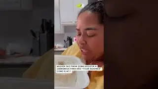 Mulher faz piada sobre resistir &agrave; sobremesa para n&atilde;o &ldquo;ficar redonda&rdquo; como ela!!  #viralvideo