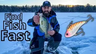 How to Use Search Baits to Locate Early Ice Crappies