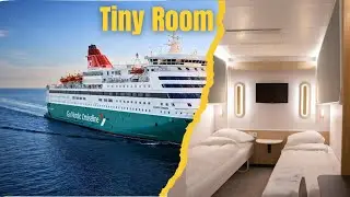 POV Cruise Cabin Room Tour | Copenhagen to Oslo Ferry 🚢 Small Room Experience.