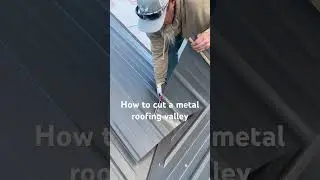 How to cut a metal roofing valley #metal #roofing