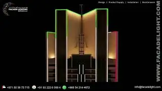Regalia Tower Lighting Project #facadelighting #lightingsolutions