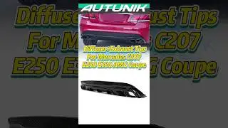 Rear Diffuser w/ Exhaust Tips for Mercedes C207 E250 E400 E500 E550 Coupe AMG 2014-2017 di228