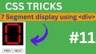 7 segment display using div