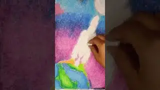 National Space Day 🇮🇳🧡🤍💚#art #space #shorts #poster #oilpastel