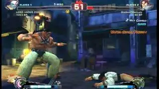 Super Street Fighter 4 - LORD VADER 2000 (CLAW) vs. BladesofMercury (T.Hawk) (360 battle)