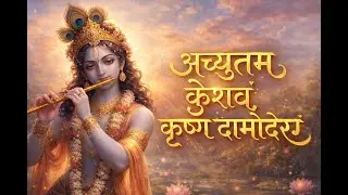 Achyutam Keshavam Krishna Damodaram 🙏 | Very Sweet Krishna Bhajan | Peaceful & Divine