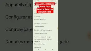 d&eacute;sactivez Google photopour &eacute;conomiser vos donn&eacute;es mobiles
