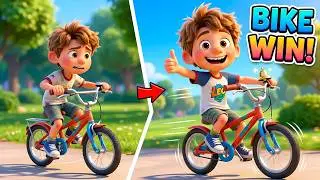 Leo's Bike Adventure! 🚲💨 A Musical Cartoon for Kids!