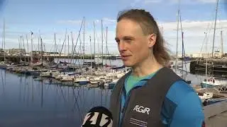 Icelandic National TV, St&ouml;&eth;2 News, Interview with Fiann Paul, captain of Polar Row