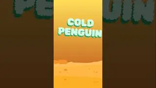 Cold penguin - motion cartoon
