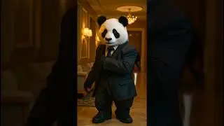 Why panda wearing Pent coat..?😳#viral #trending #ytshorts #viralvideo #dance