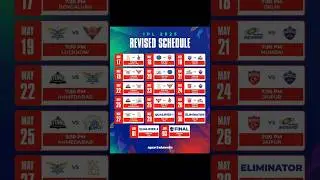 ipl 2025 revised schedule 💥💯 #ipl2025 #shortvideo #trending