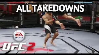 ALL POSSIBLE TAKEDOWNS IN #UFC2