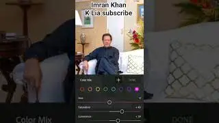 Imran Khan beautiful picture editing tutorial 😍#ytshorts #viralvideo #edit #lightroom #viralshort