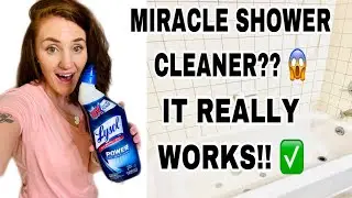MIRACLE SHOWER CLEANER: LYSOL TOILET BOWL CLEANER/ THE EASIEST WAY TO CLEAN YOUR SHOWER/ IT WORKS ✅