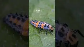 The Ladybug beetle Life cycle #ladybug 🐞🐞🐞 #insects #insect