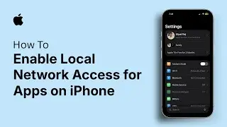 Как включить доступ к локальной сети для приложений на iPhone